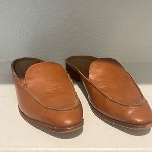 Leather Cognac Mules